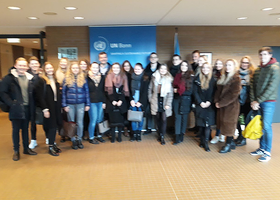 Kölner HMKW-Studierende verschiedener Master-Programme besuchten gemeinsam den UN-Campus in Bonn.