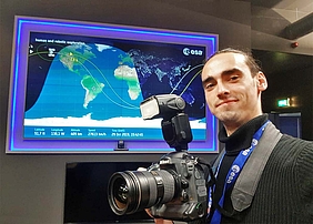 Lorenzo Cervantes ist jetzt in der PR-Abteilung der ESA tätig.
