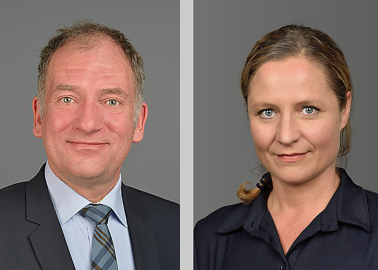 Prof. Dr. Sven Dierks, Prof. Dr. Eva-Maria Eick. Fotos: Werner Siess