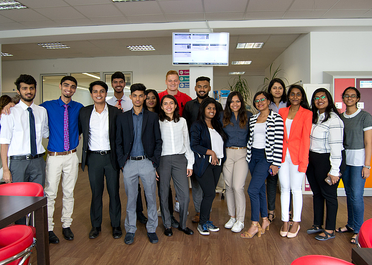 The students from JAIN University at HMKW Cologne